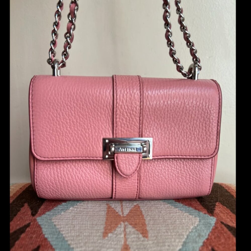 Aspinal of London Lottie Micro Bag Pink $1,000 New - Picture 3 of 16